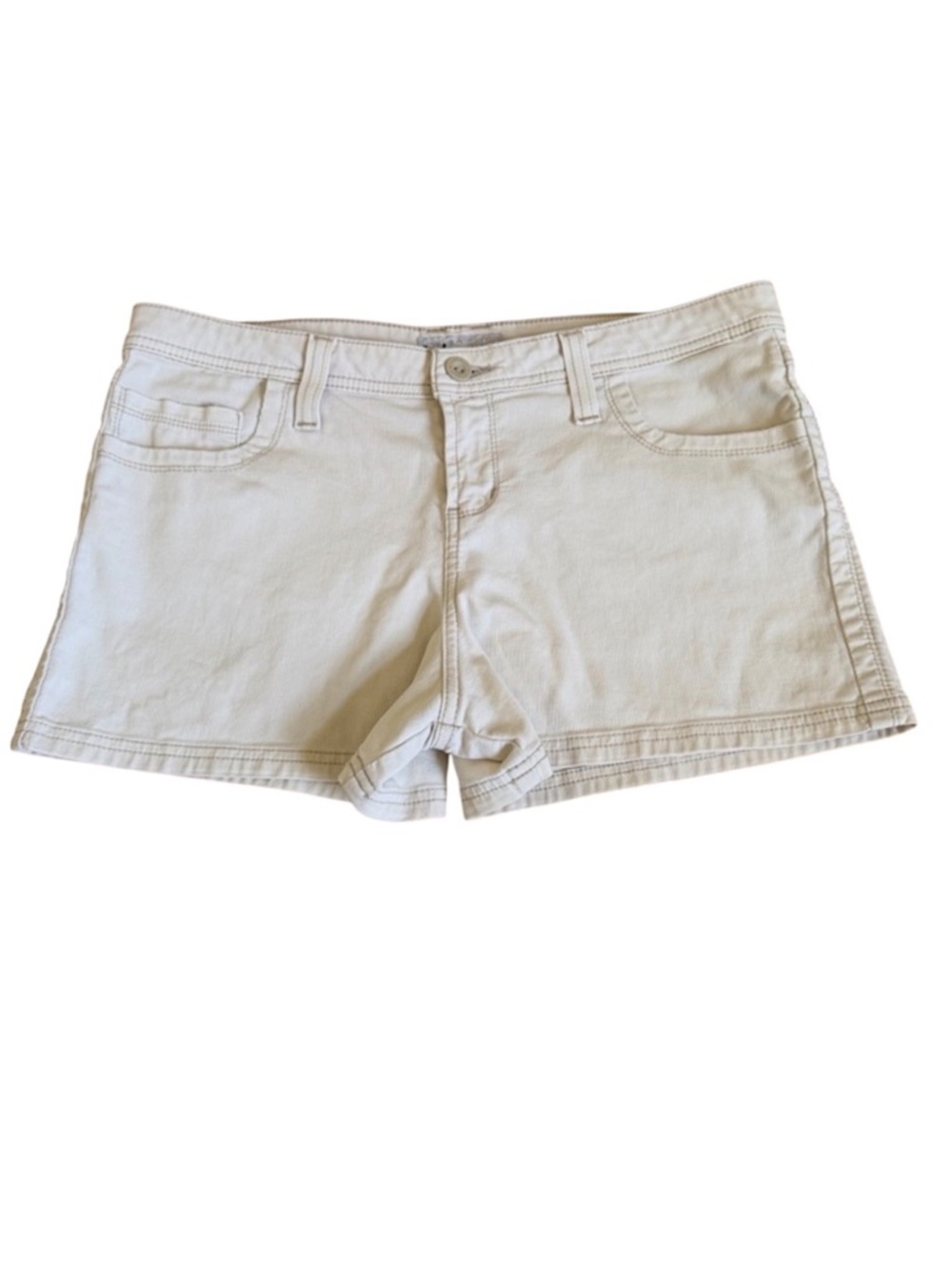 L.e.i. Women's Off White/Cream Shorts Size 13